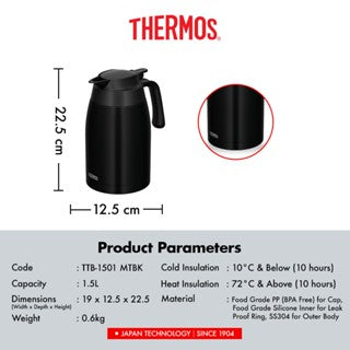 Thermos Vacuum Insulated Carafe 1500 - 2000 ml