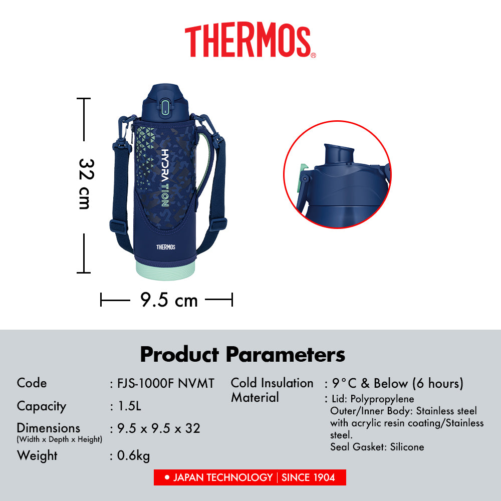 Thermos Vacuum Insulated Sports Bottle (1000ml-1500ml)