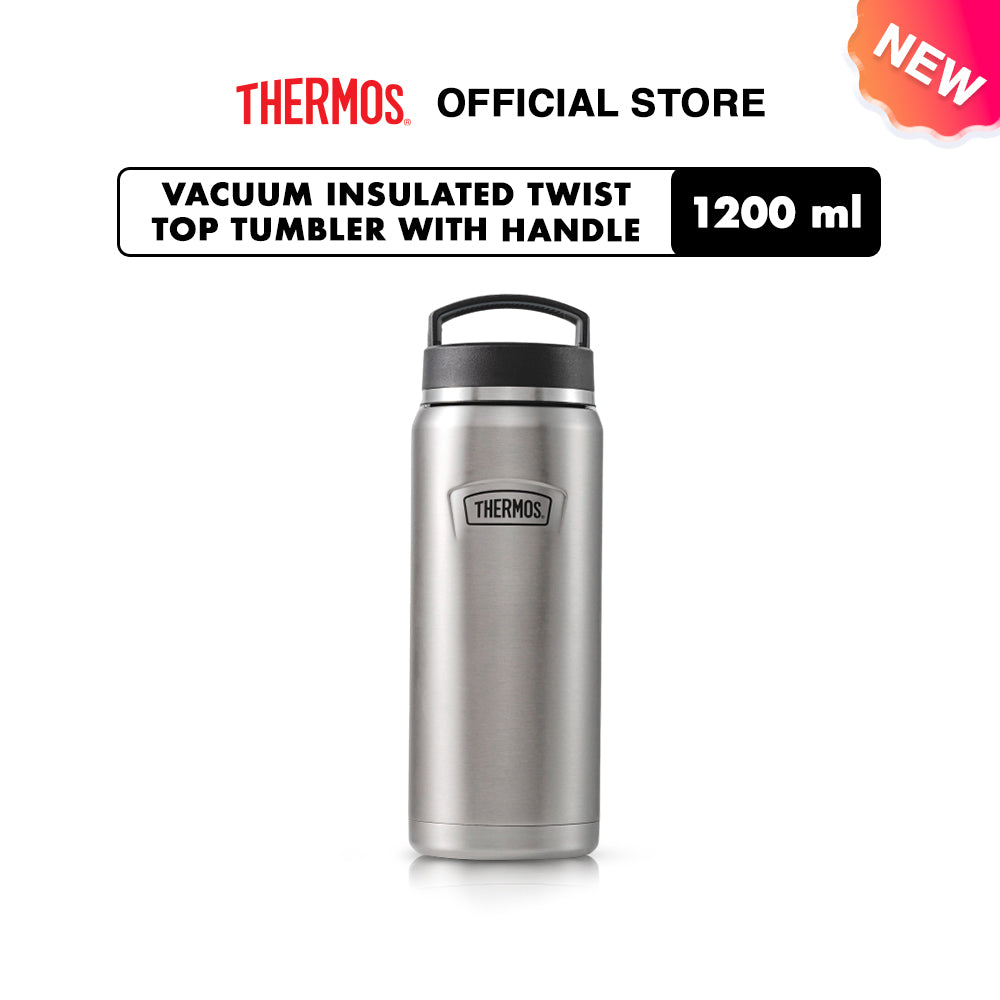 Thermos Vacuum Insulated Twist Top Tumbler with Handle 1200ml