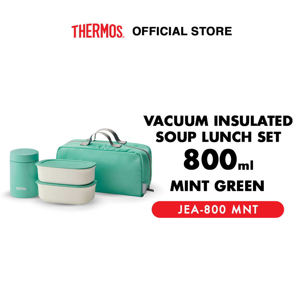 Vacuum Insulated Soup Lunch Set 800ml - Sky Blue
