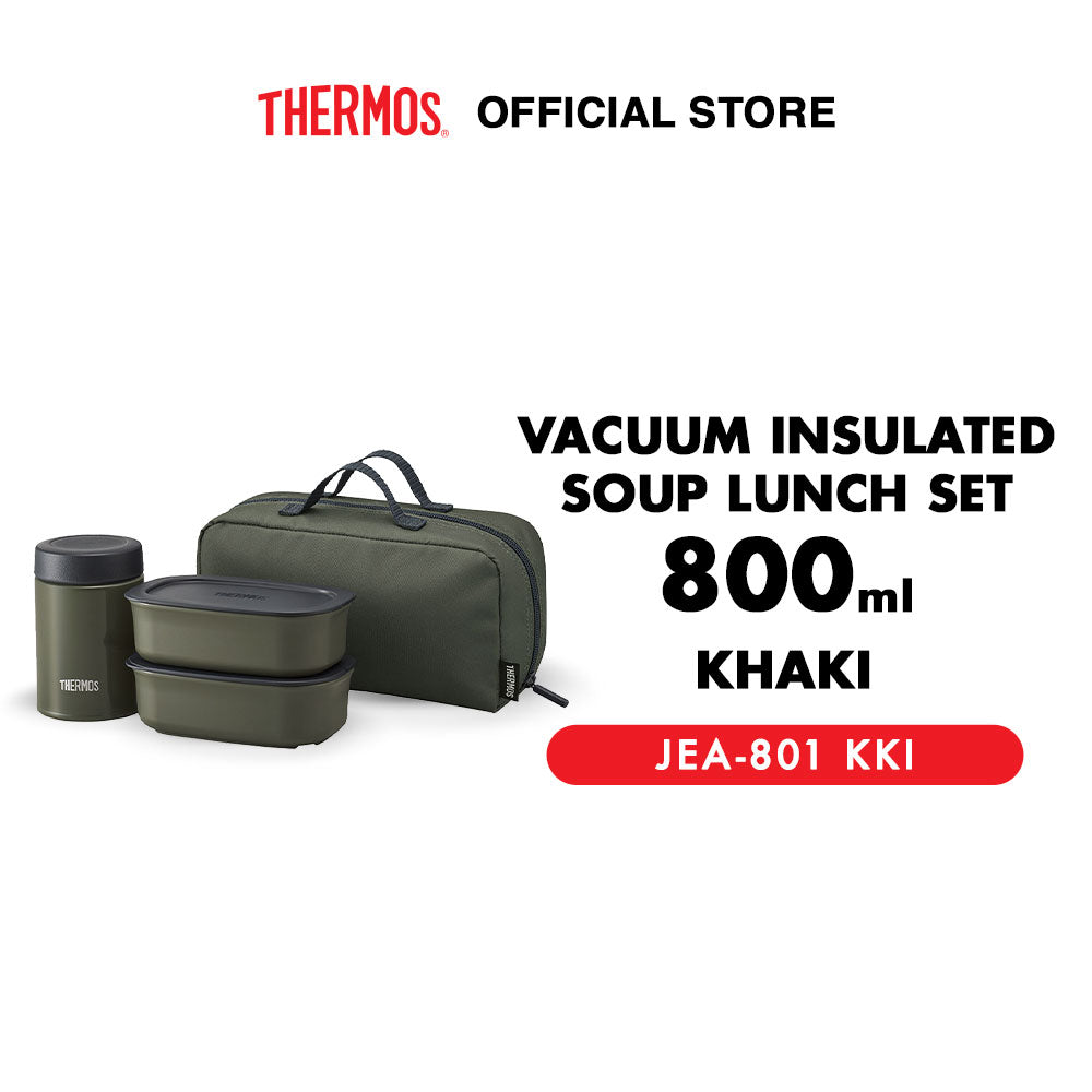 Vacuum Insulated Soup Lunch Set 800ml - Sky Blue