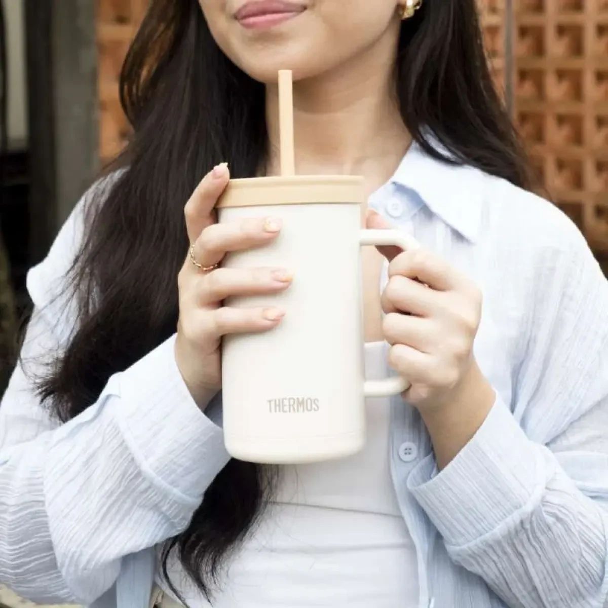 Thermos Vacuum Insulated Cup With Straw