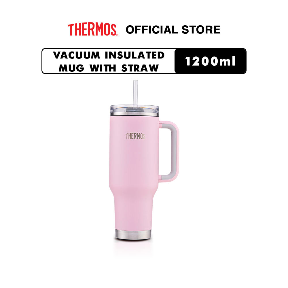 Thermos Vacuum Insulated Mug With Straw