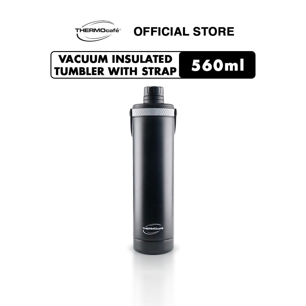 Vacuum Insulated Tumbler with Strap 560ml - Black