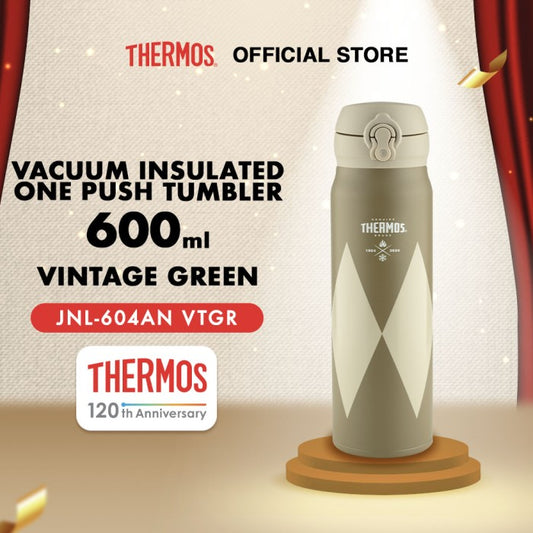 Vacuum Insulated One Push Tumbler 600ml - Vintage Green