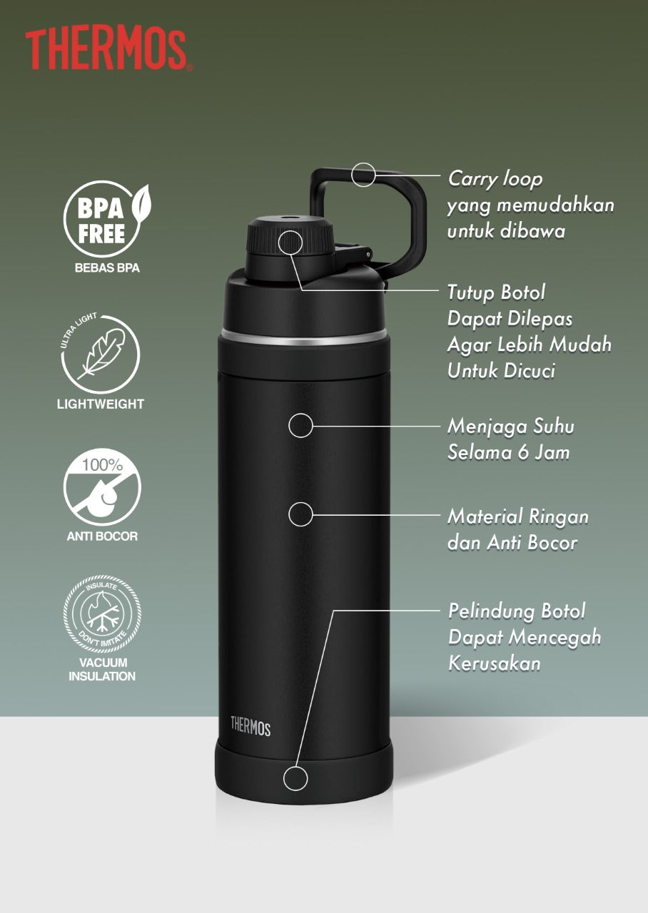 Thermos Vacuum Insulated Sports Bottle 750ml - 1000ml