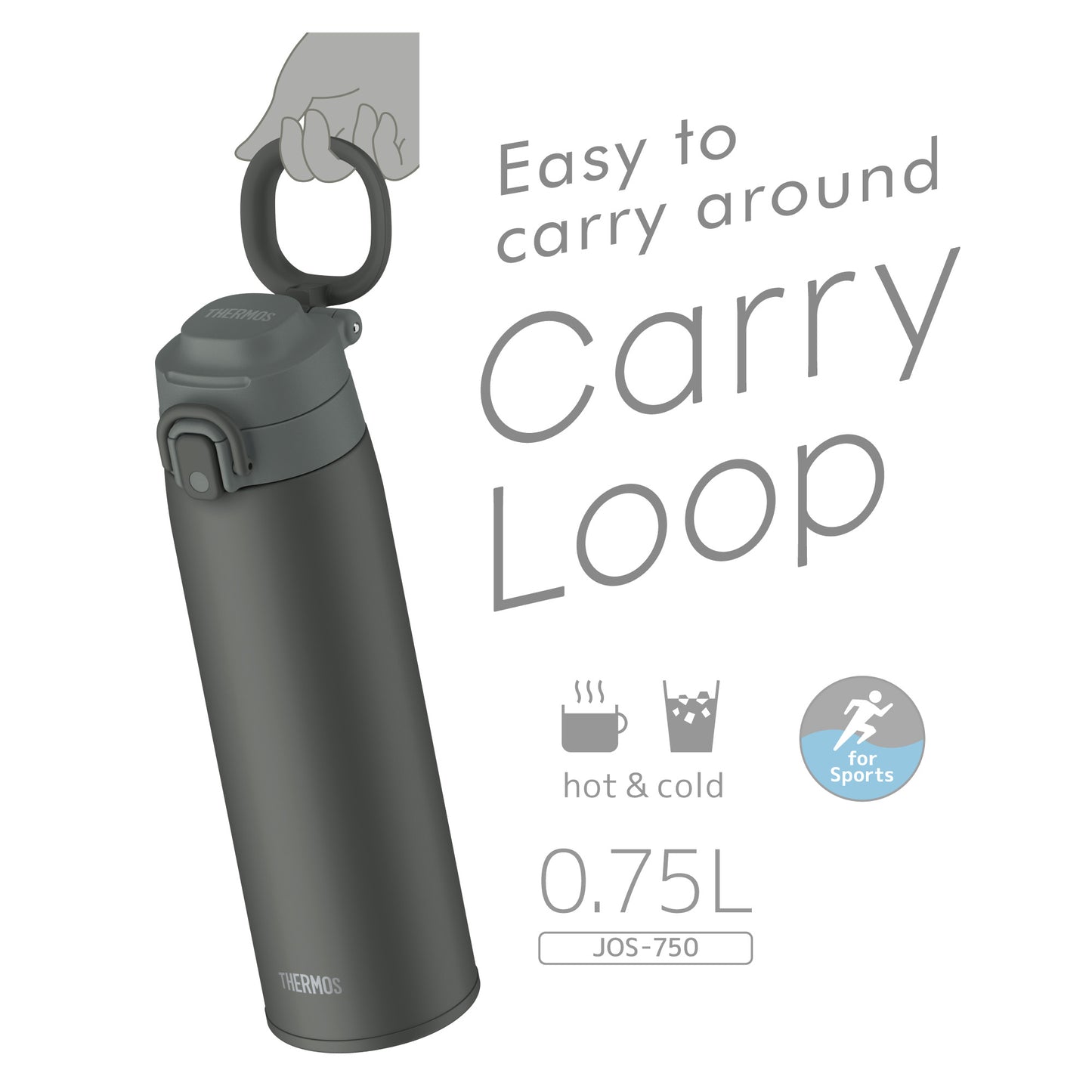 Thermos Vacuum Insulated Tumbler with Handle 750ml