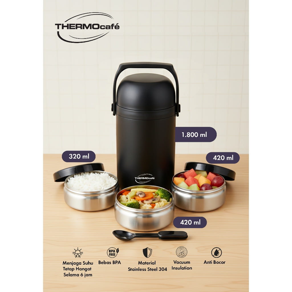 [HOT PRODUCT] Thermocafe Vacuum Insulated Soup Lunch Set