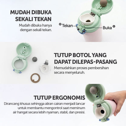 [NEW LAUNCH] Thermos Vacuum Insulated One Push Tumbler 250ml