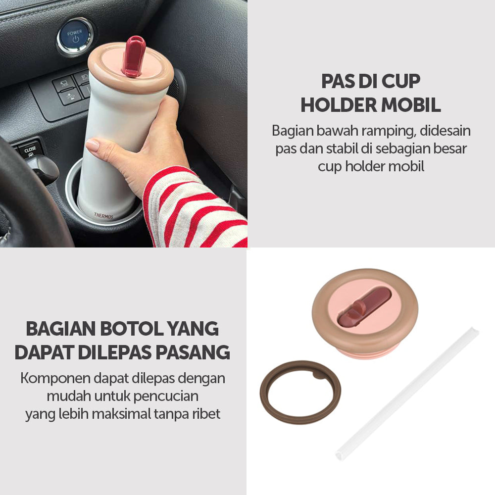 [NEW LAUNCH] Thermos Vacuum Insulated Straw Tumbler 470 ml