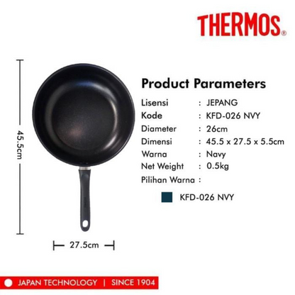 Thermos Non-stick Light Weight Frying Pan (26-28 cm)