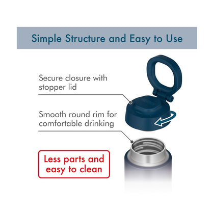 Thermos Vacuum Insulated Bottle with Handle 500ml