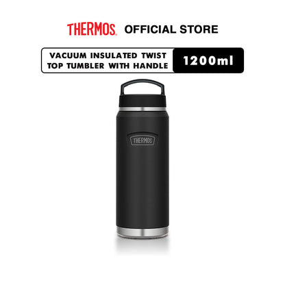 Thermos Vacuum Insulated Twist Top Tumbler with Handle 1200ml