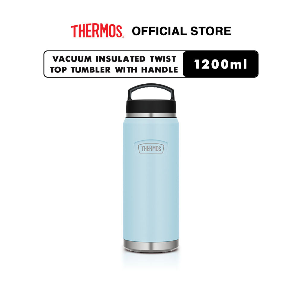 Thermos Vacuum Insulated Twist Top Tumbler with Handle 1200ml