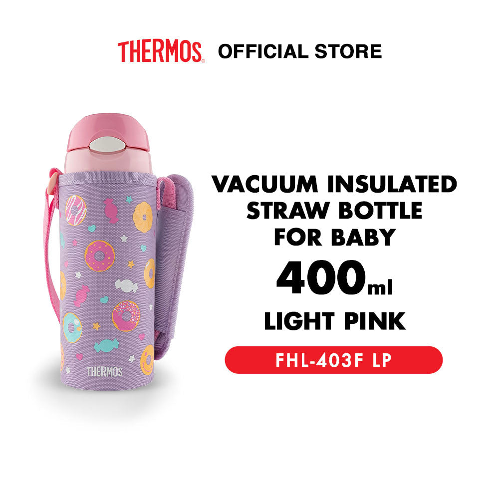 Thermos Vacuum Insulated Straw Bottle for Baby 400ml