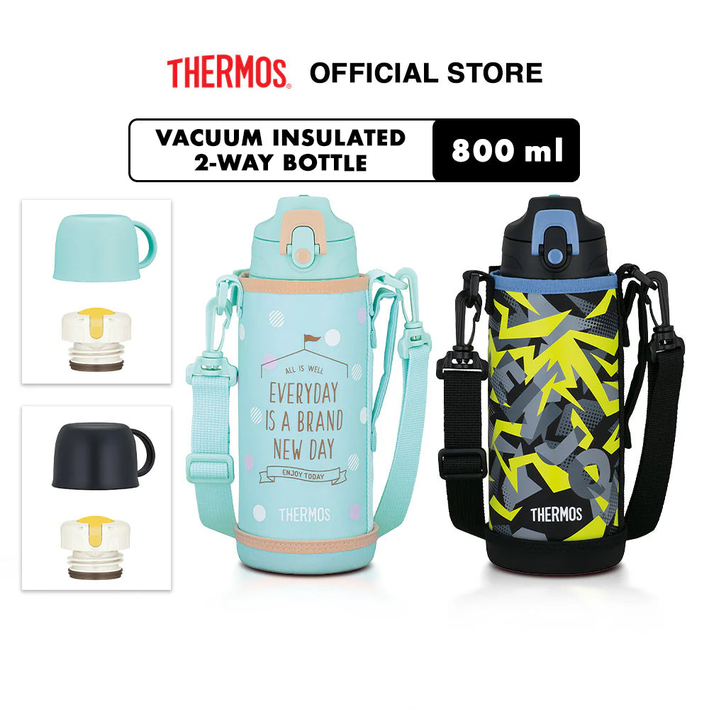 Thermos Vacuum Insulated 2 Way Kids Bottle 800ml
