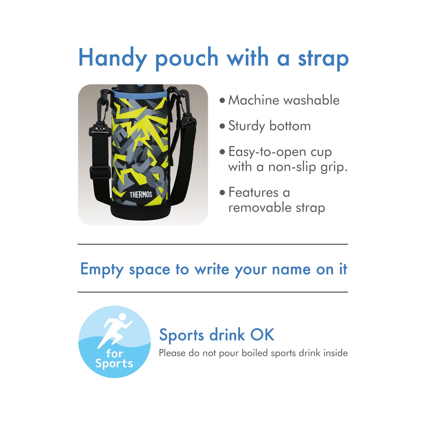 Thermos Vacumm Insulated 2 Way Kids Bottle 800ml