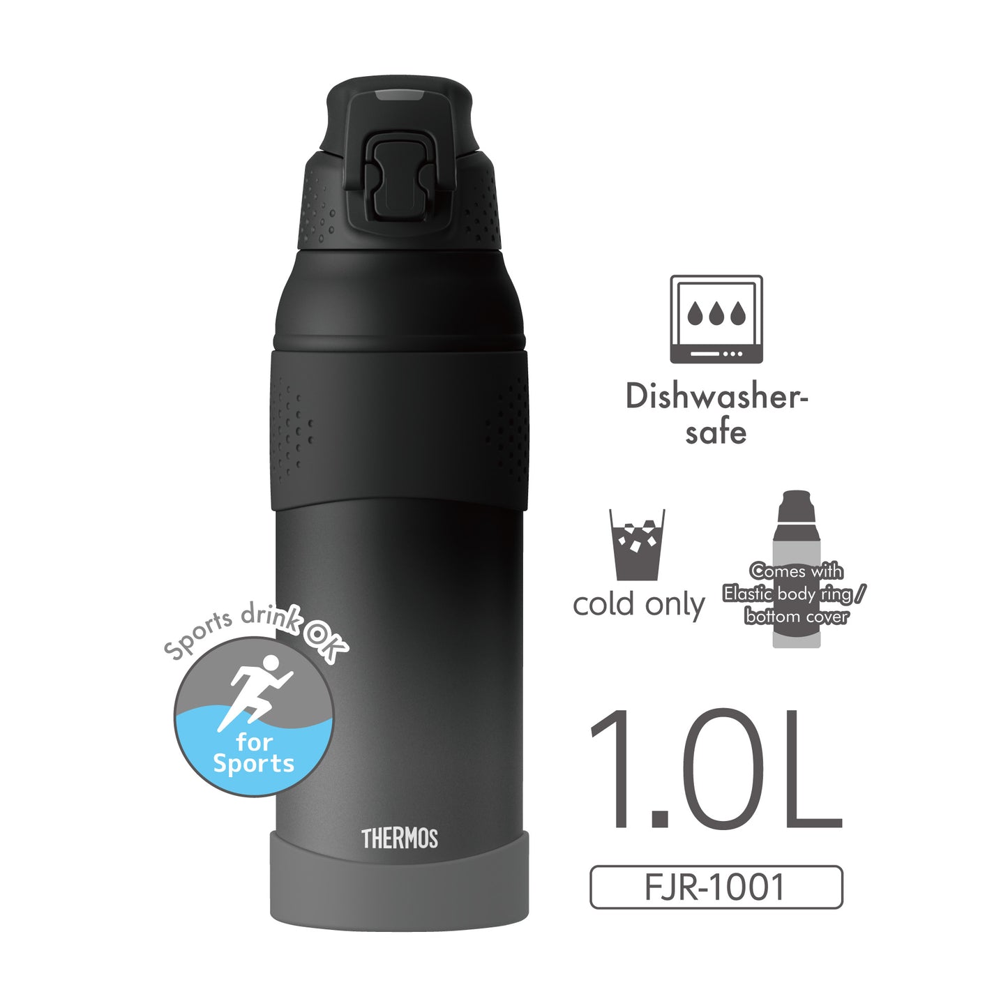 Thermos Vacuum Insulated Sports Bottle - 1000ml