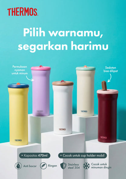[NEW LAUNCH] Thermos Vacuum Insulated Straw Tumbler 470 ml