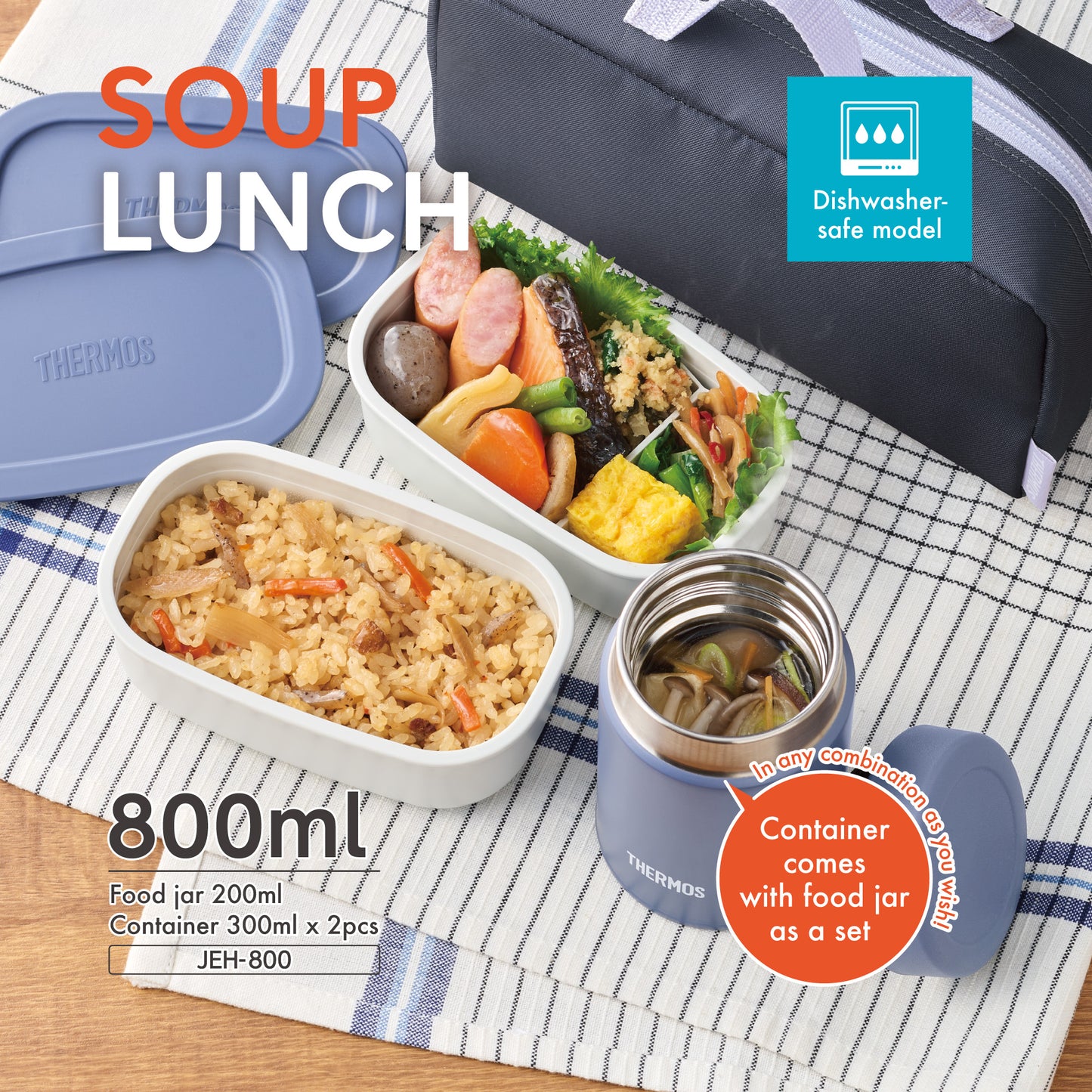 Thermos Vacuum Insulated Soup Lunch Set 800ml