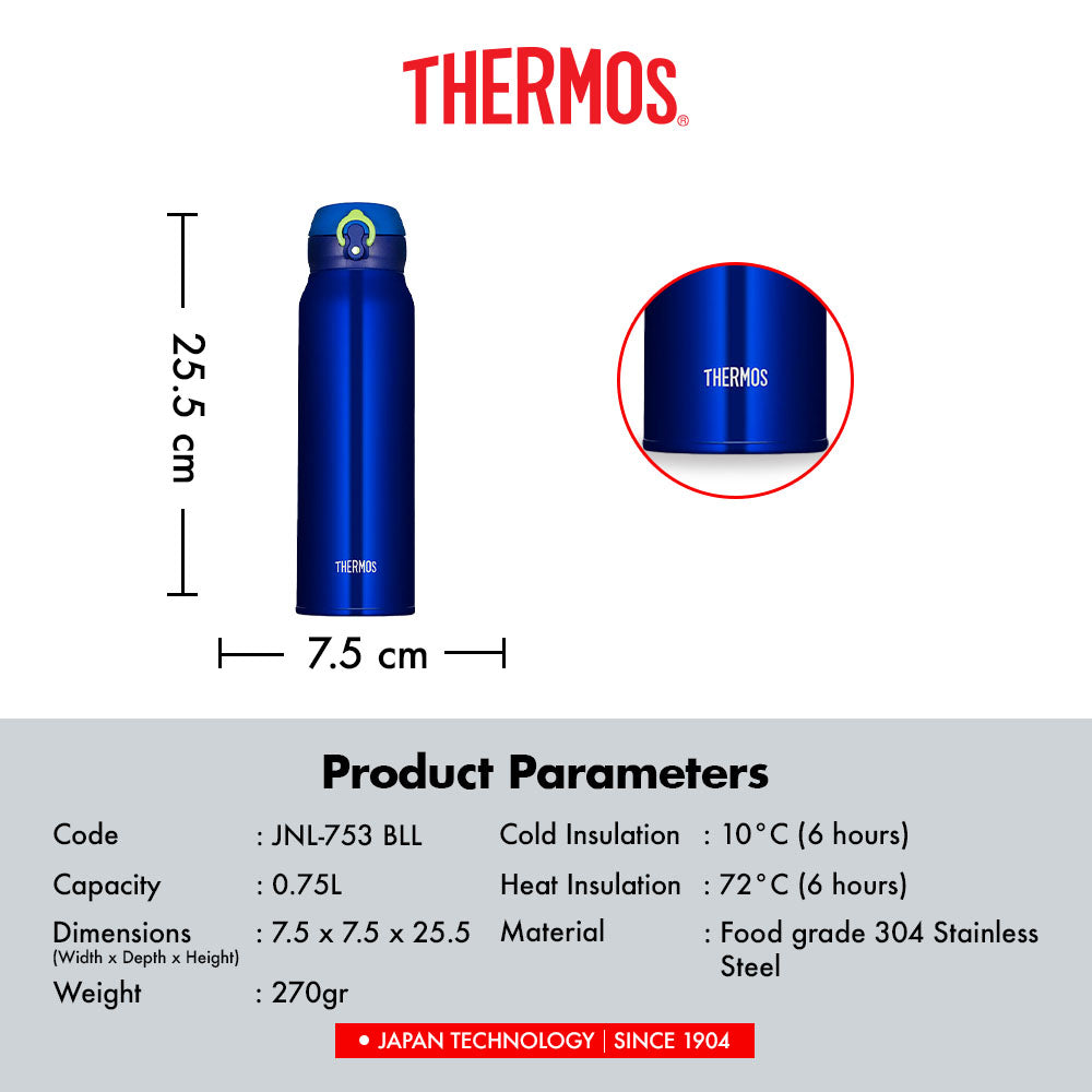 Thermos Vacuum Insulated One Push Tumbler 750ml