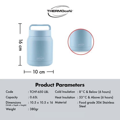 [BEST SELLER] Thermocafe Vacuum Insulated Food Jar - 650ml
