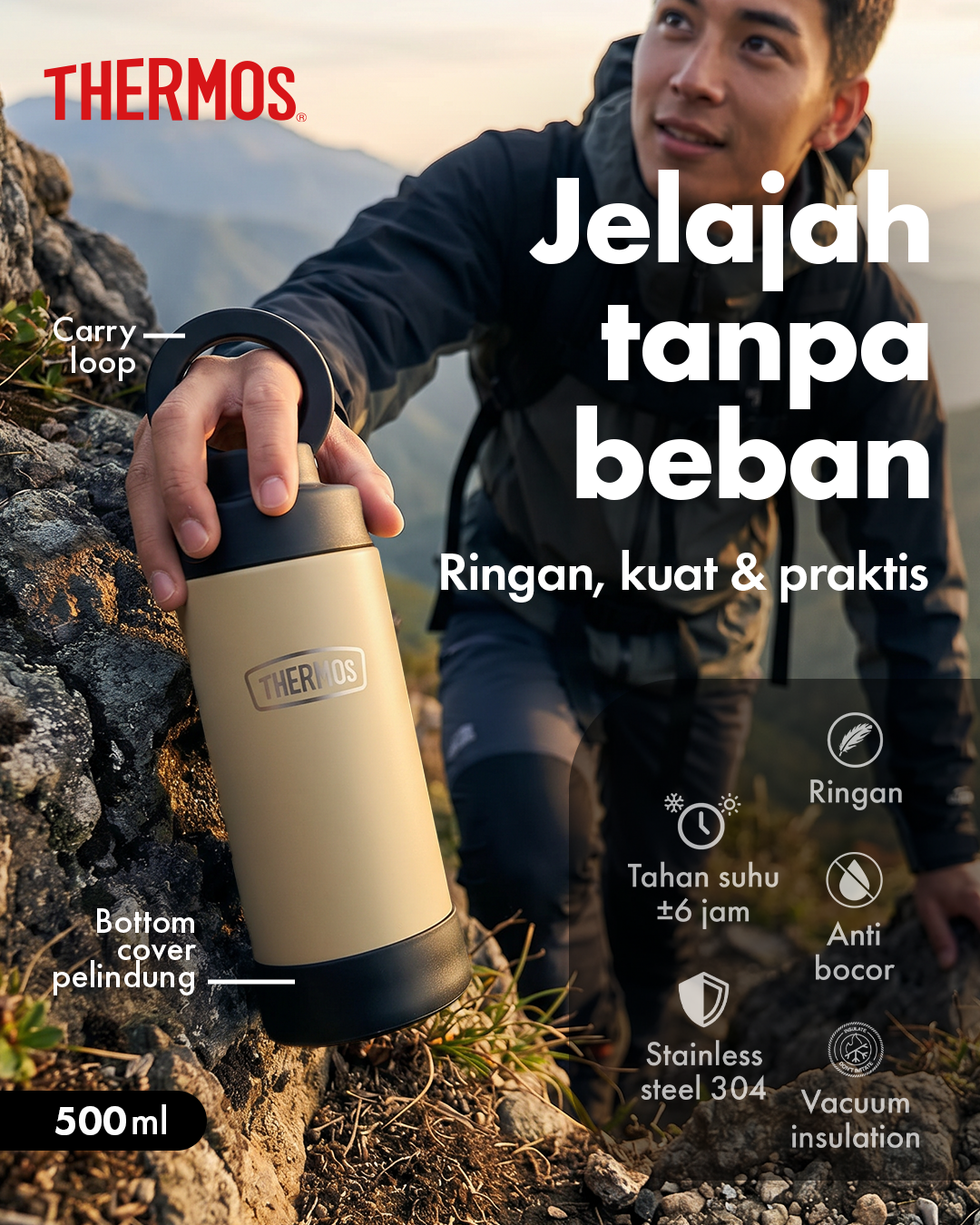 Thermos Vacuum Insulated Mobile Mug 500 ml