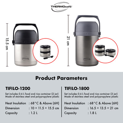 [HOT PRODUCT] Thermocafe Vacuum Insulated Soup Lunch Set