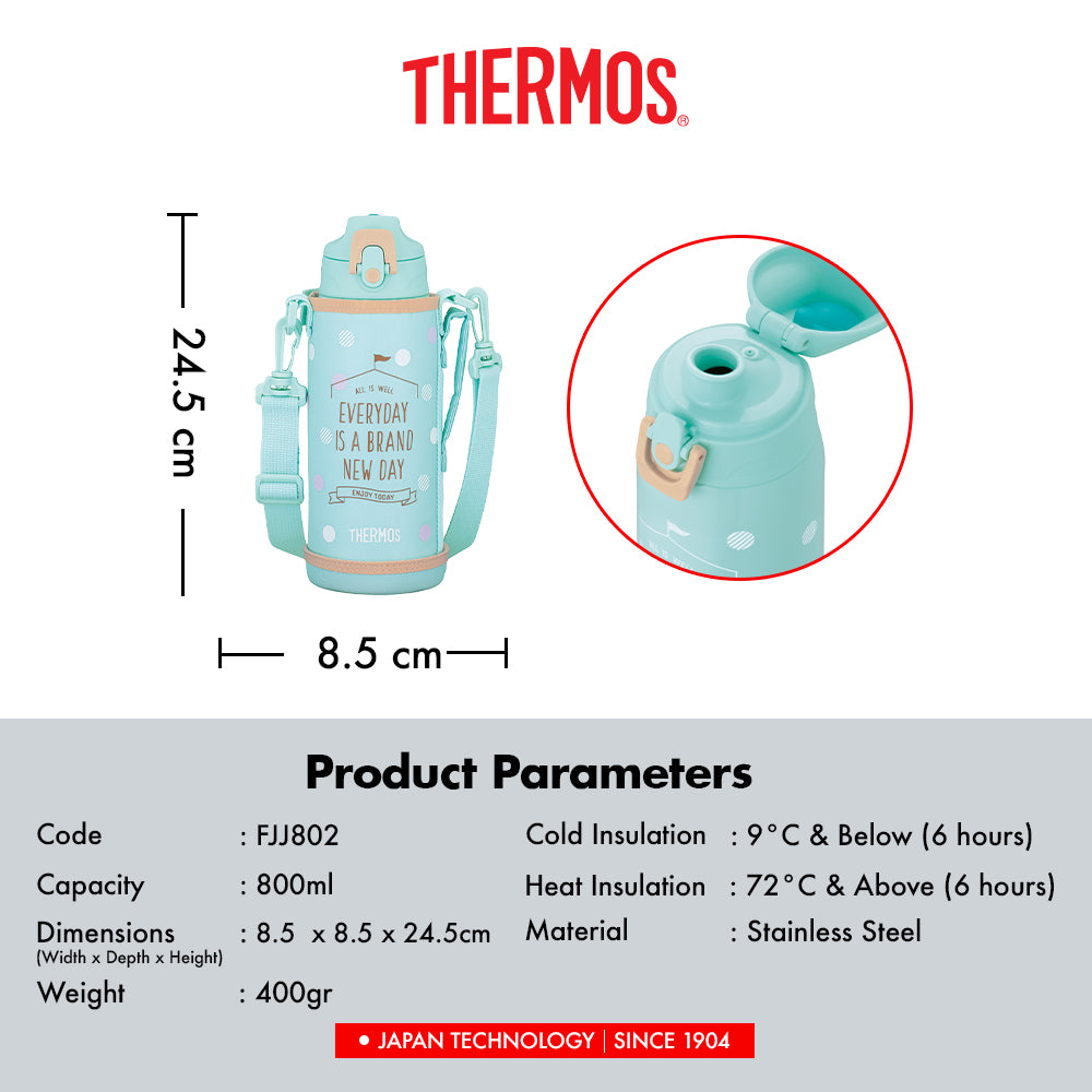 Thermos Vacumm Insulated 2 Way Kids Bottle 800ml