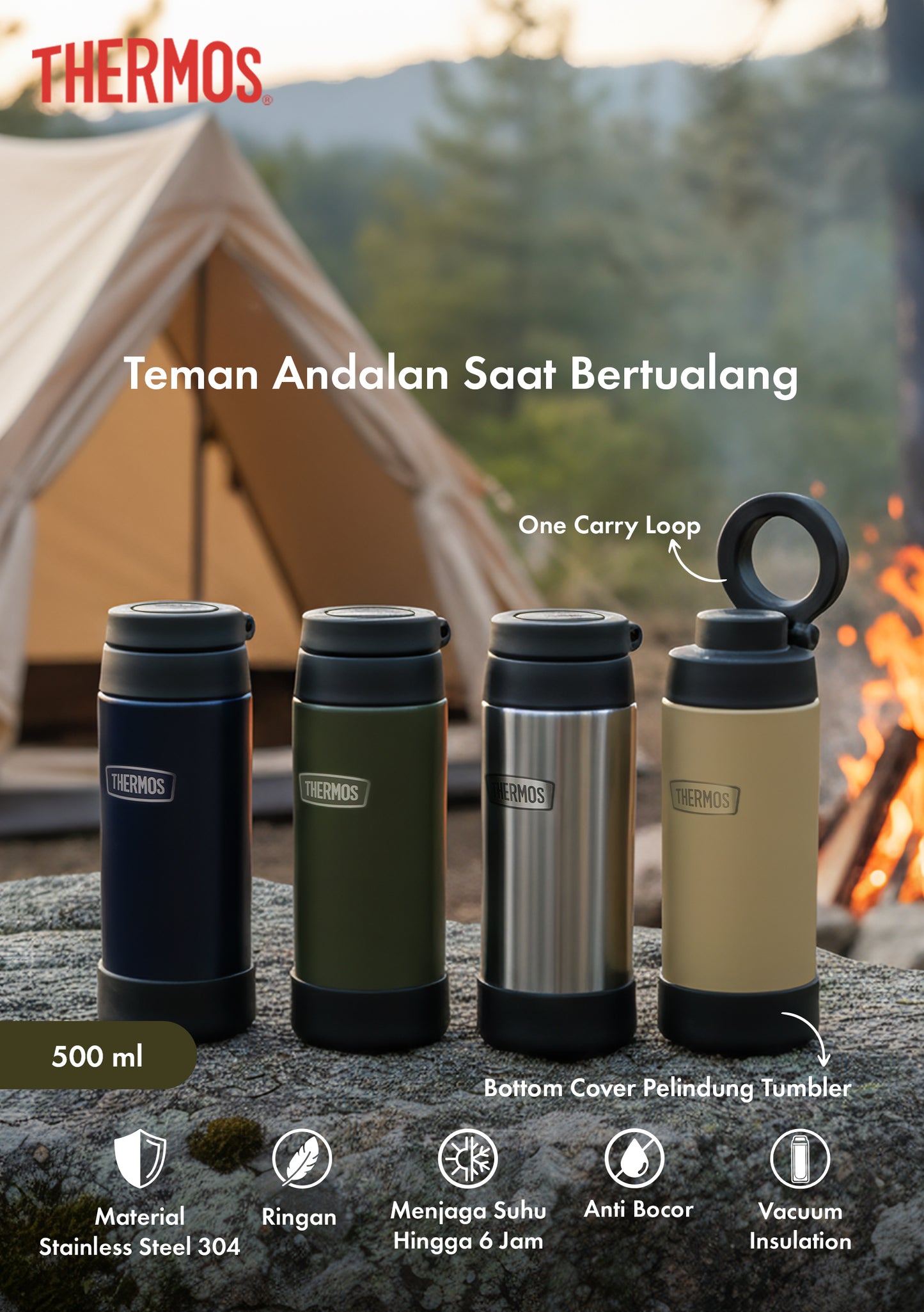 Thermos Vacuum Insulated Mobile Mug 500 ml