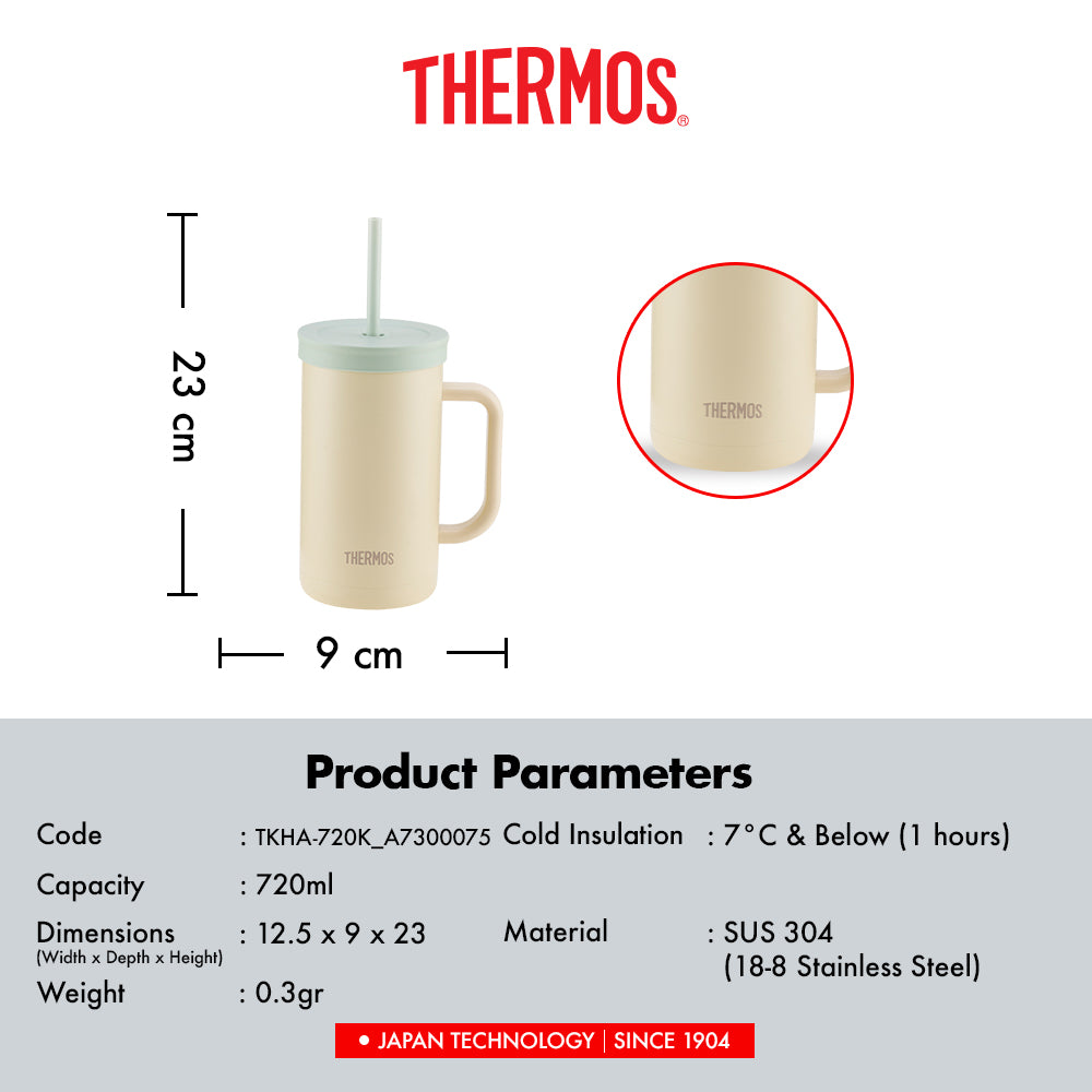 Thermos Vacuum Insulated Cup With Straw