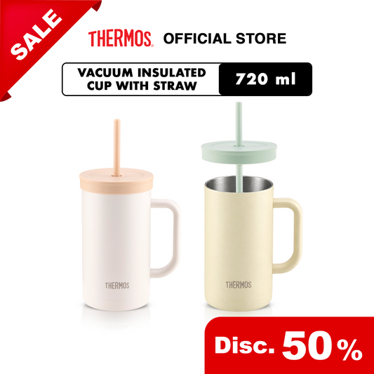Thermos Vacuum Insulated Cup With Straw