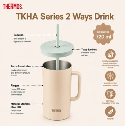 Thermos Vacuum Insulated Cup With Straw