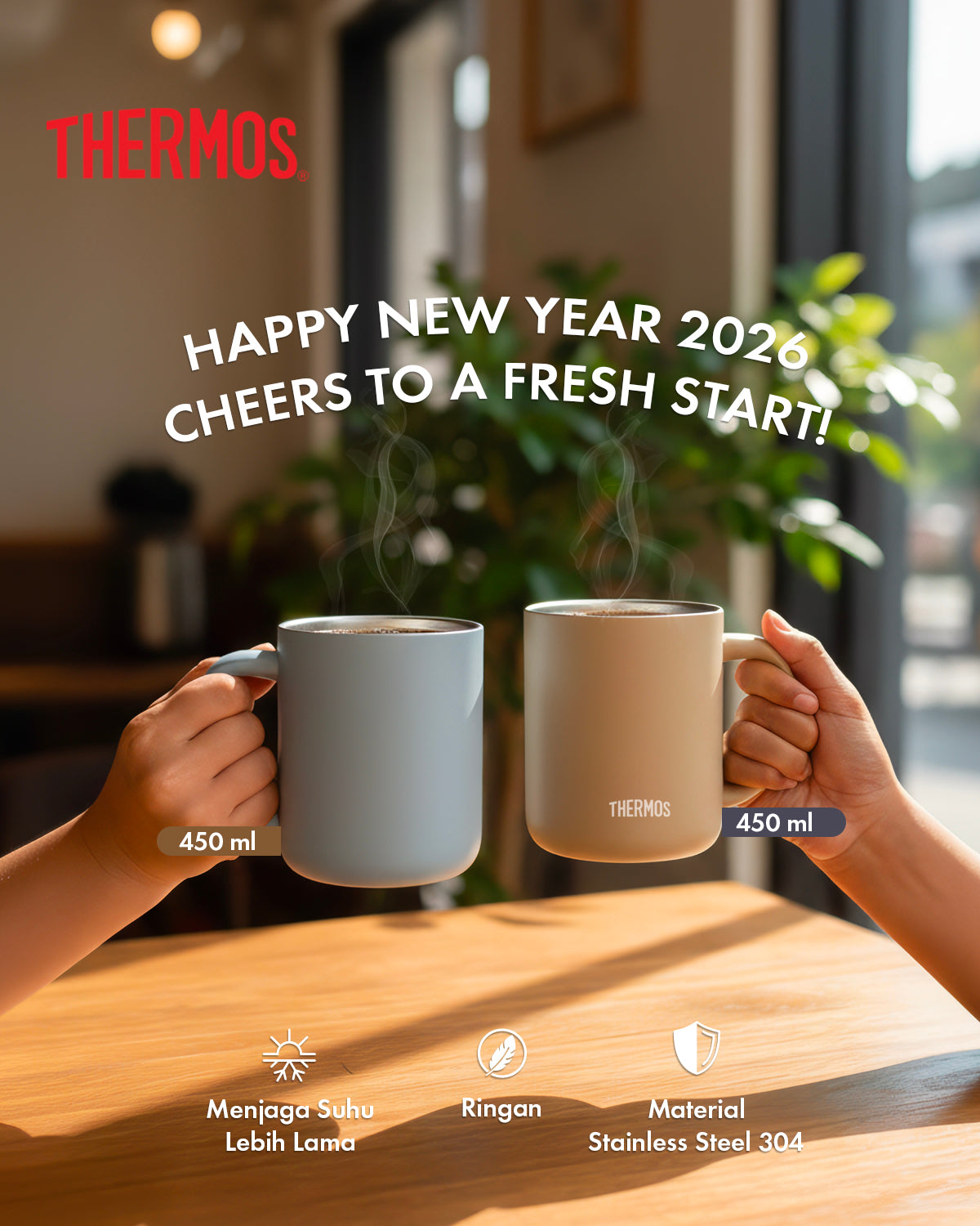 [BEST SELLER] Thermos Vacuum Insulated Mug with Lid