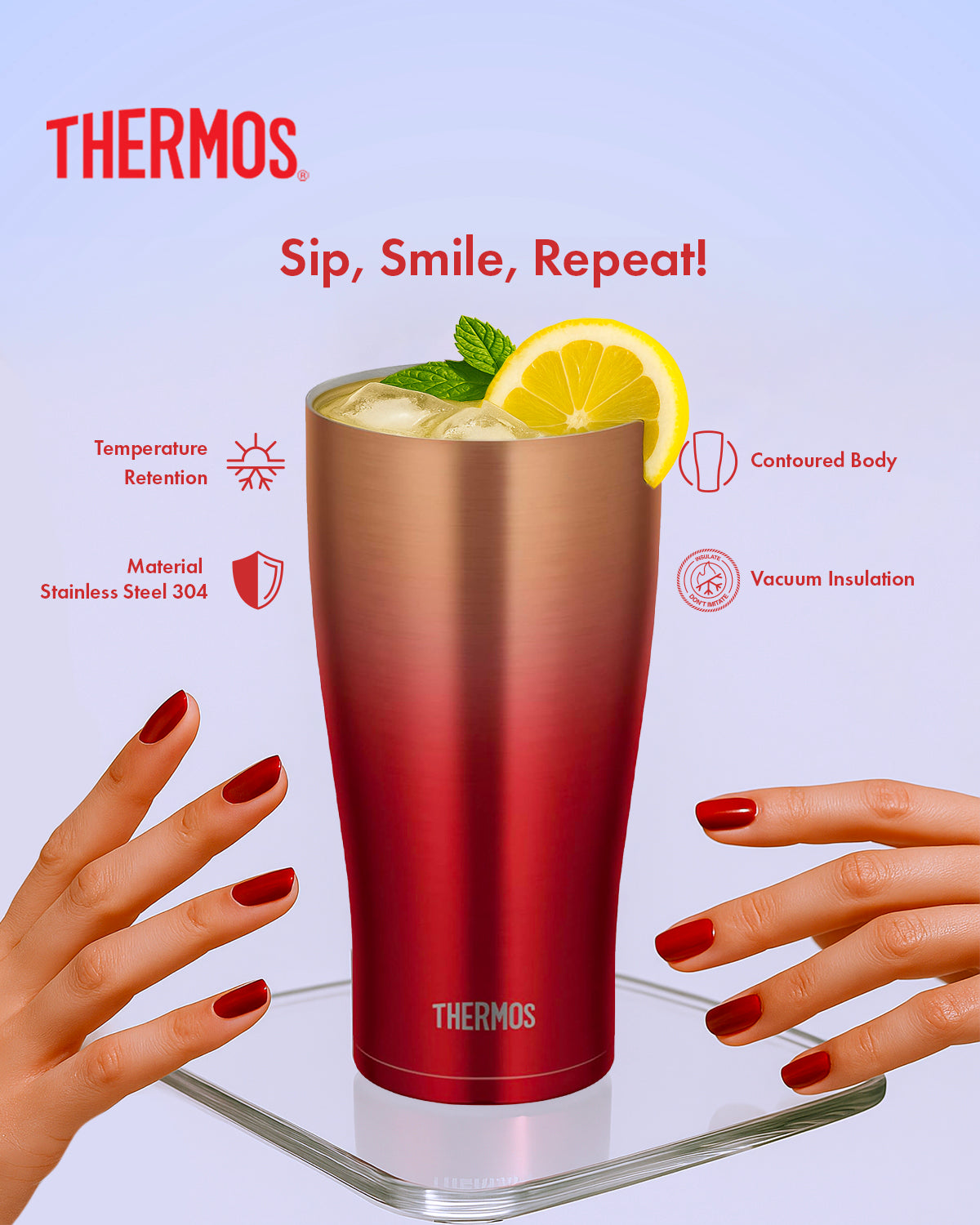 [CUCI GUDANG] Thermos Vacuum Insulated Cup 420ml - 600ml