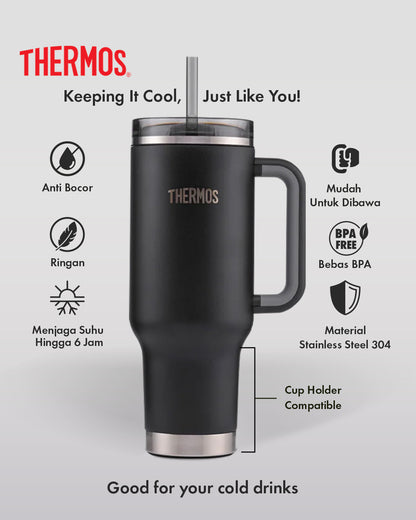 Thermos Vacuum Insulated Mug With Straw