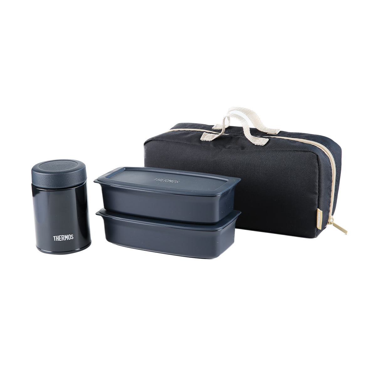 Vacuum Insulated Soup Lunch Set 1000ml - Smoke Black