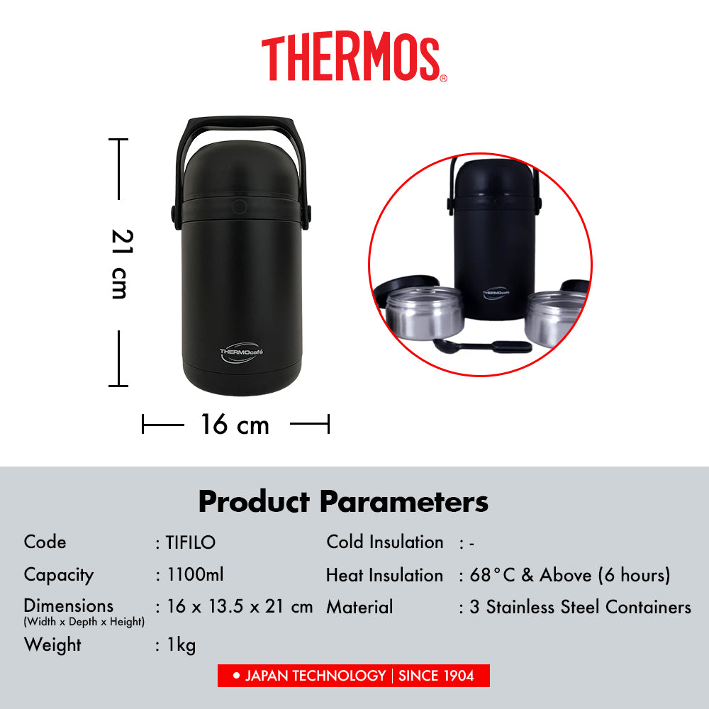 Thermocafe Vacuum Insulated Soup Lunch Set 1100ml
