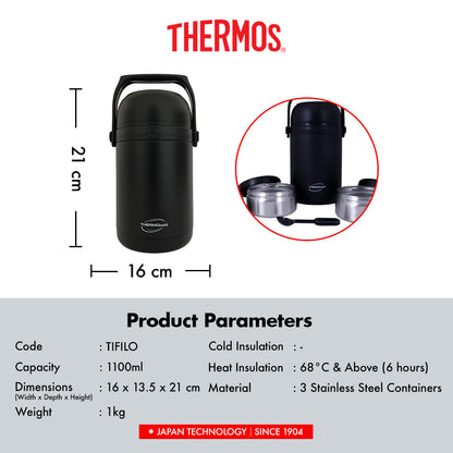 Thermocafe Vacuum Insulated Soup Lunch Set 1100ml